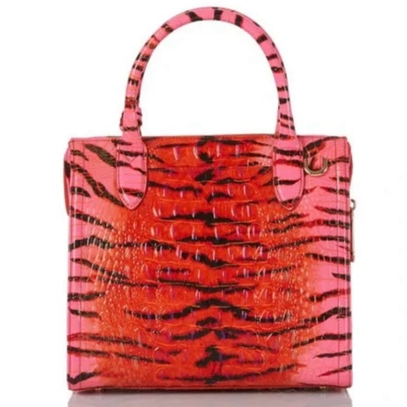 NWT Brahmin small Caroline pink feline ombré Melbourne bag. - Picture 3 of 5